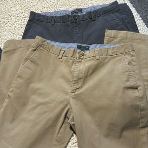 TWO PAIR Banana Republic Chino pants. 34 x 32